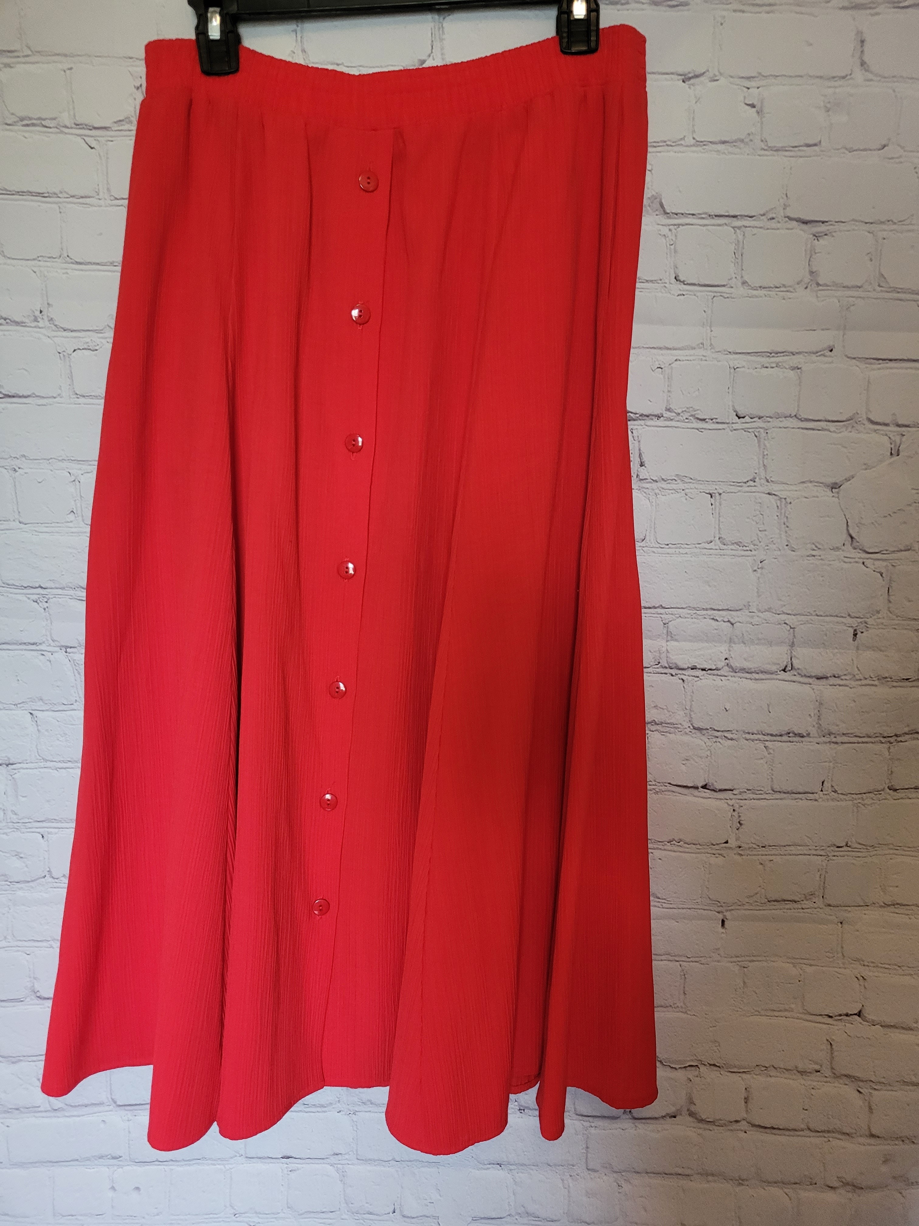 Eva Vintage Red Size 9/10 Stretch Full Maxi Skirt